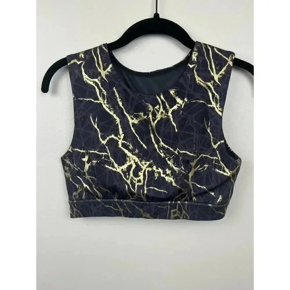 Mono B Foiled Again Sports Bra - size Medium